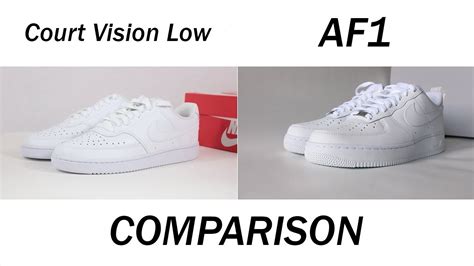 Nike Court Vision vs Air Force 1 (Side